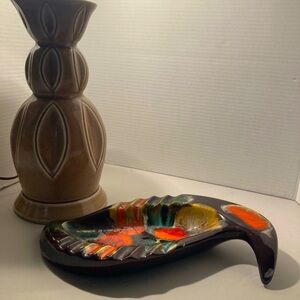 Vintage MCM glazed ashtray